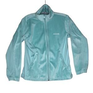 Columbia Women’s Hotdots Full-Zip Jacket Pastel Green Small Omni Heat Thermal